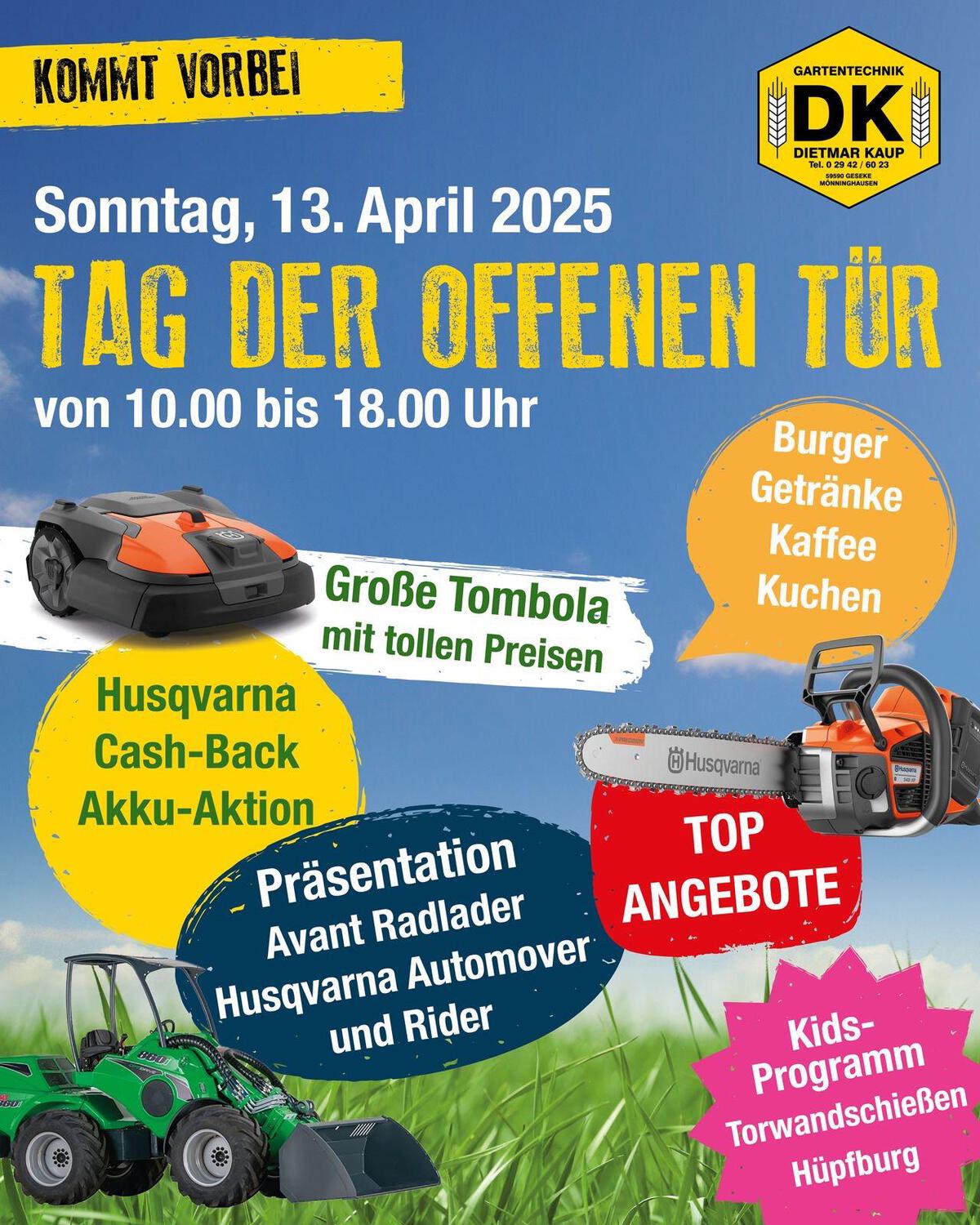 Tag der offenen Tür am 13. April